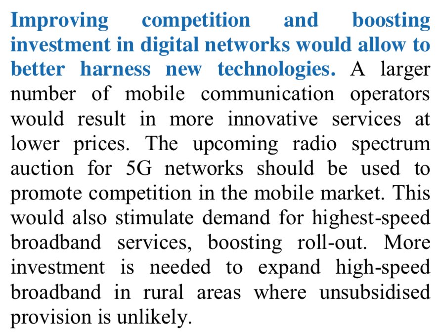 SaveNetComp's tweet photo. @OECD says that Germany needs to promote #NetCompetition in mobile communications by setting aside #5G spectrum for new entrants to stimulate investments, demand for #broadband and innovation. https://t.co/CmVSxrIrdT @beuc @GabrielMariya @Ansip_EU @twECTA @lisadf https://t.co/UtWNvMBcjj