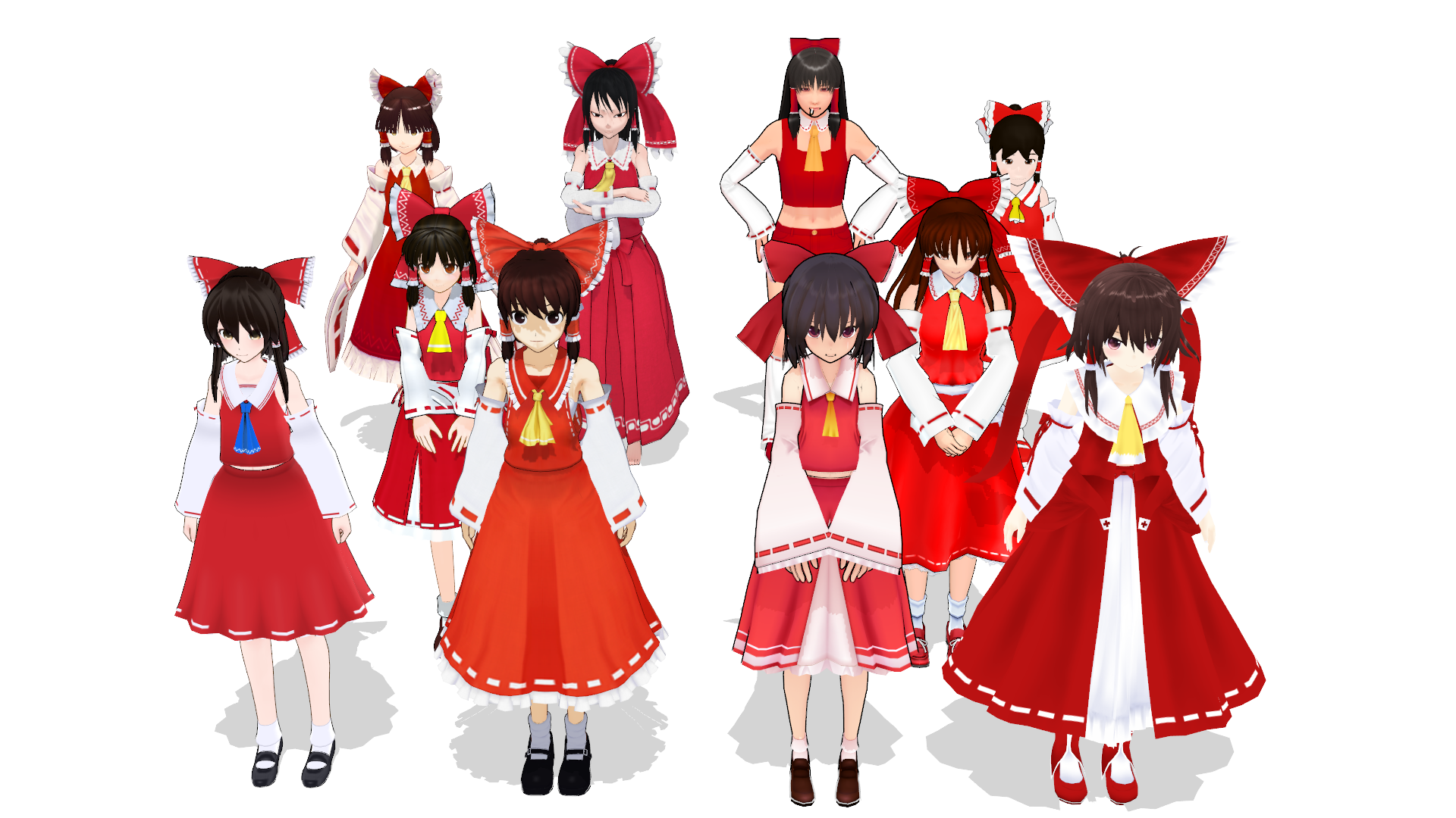Blueblaze على تويتر 博麗霊夢10体 可愛い奴から濃い奴まで 好きなmmdモデル10体並べる 博麗霊夢 Blueblaze على تويتر 博麗霊夢10体 可愛い奴から濃い奴まで 好きなmmdモデル10体並べる 博麗霊夢