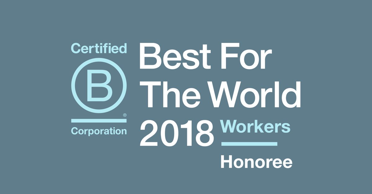 InVentoLab's tweet photo. We’ve been named a @BCorporation that does the most good through our governance and workers model!
See the rest of the list: https://t.co/xsnm9EBWB1
#bestfortheworld18 #inventolab #governance #workers #staytuned https://t.co/iu0HDSbkCB
