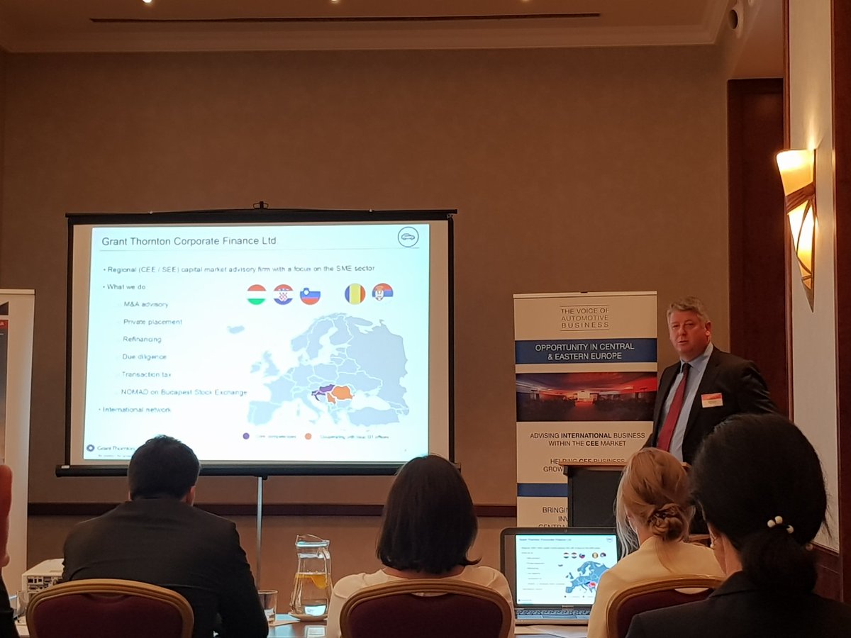 wendystunt's tweet image. Very informative session with Janos Kovago Managing Director of @GrantThorntonHu @thevoiceofauto @thevoiceofSK @Chris_Plant #vobevent #Slovakia #Trademission