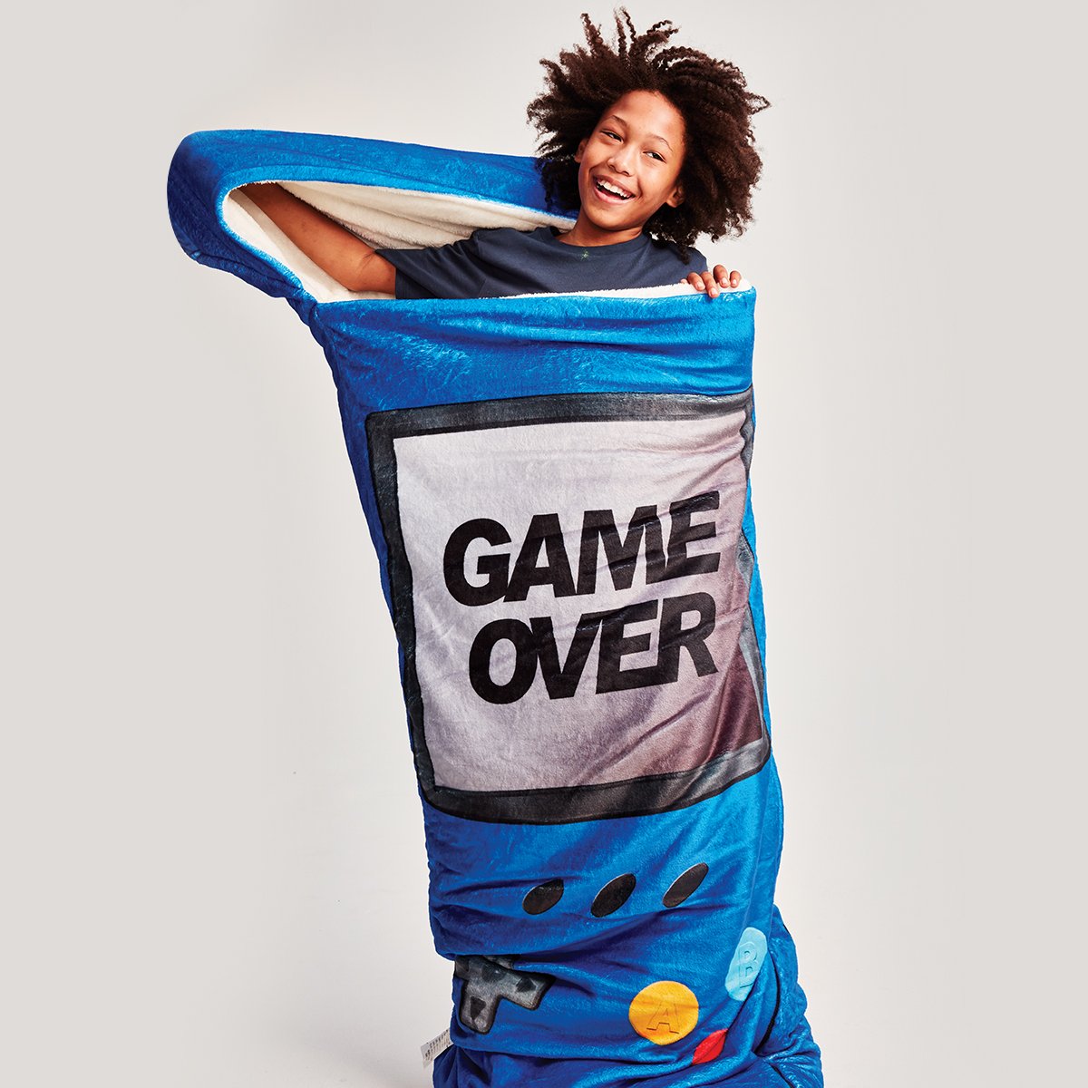 NYIscream's tweet photo. Perfect gift for that gamer in your life who wants to switch off at the end of a long fun day 💙 game over sleeping bag :) #gamers https://t.co/MqjYymRFjJ