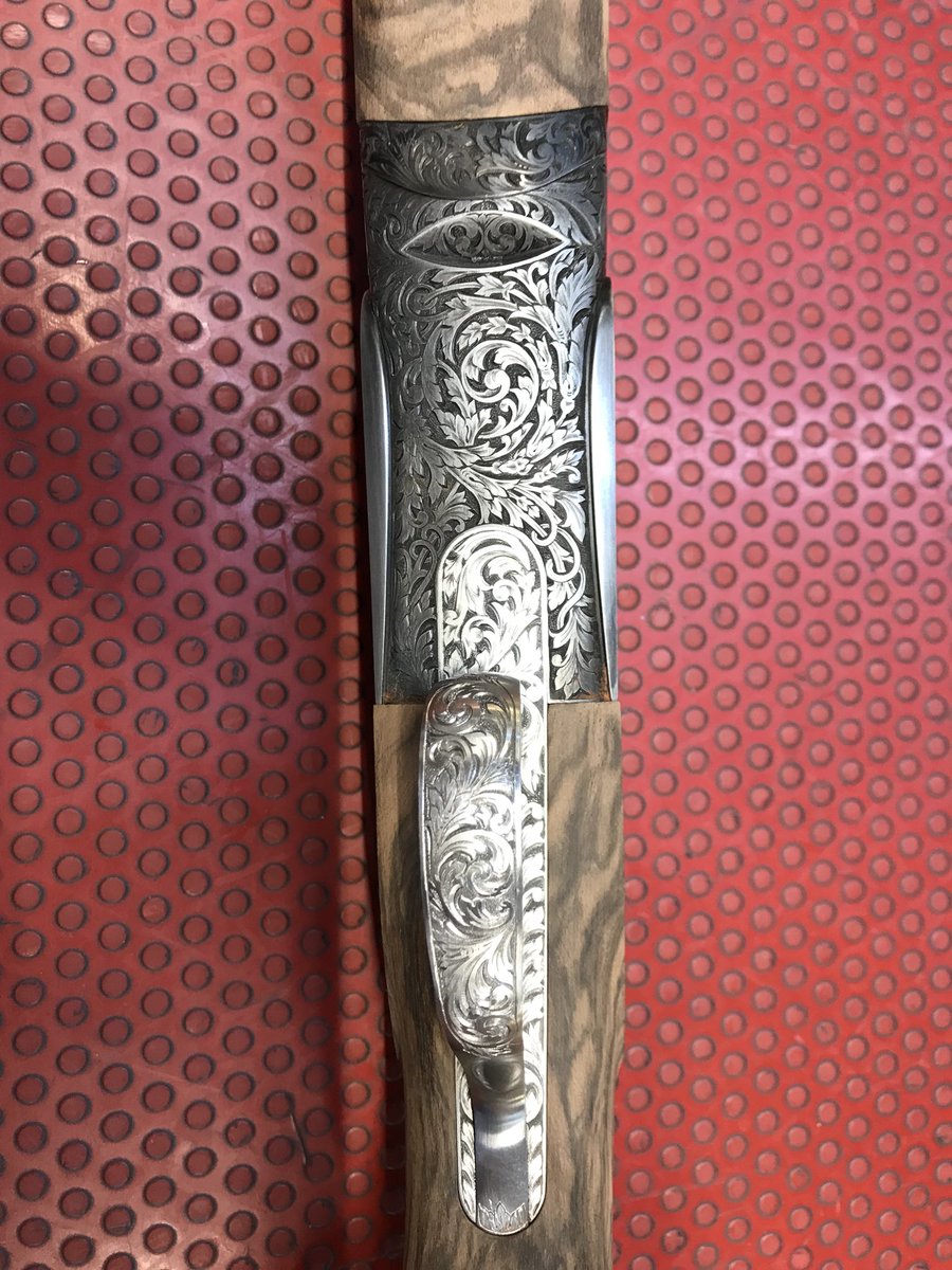 RWJFenwick's tweet photo. Picked the wood yesterday, stocked, headed up and ready to test today! #stunning @EJChurchill side plates https://t.co/iZWJyals5q