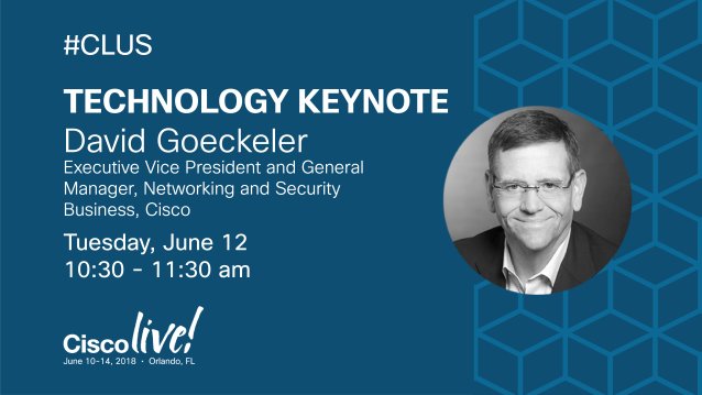 vpurnot's tweet image. What @DavidGoeckeler technology keynote #CLUS @ciscolive #NetworkIntuitive #DNA bit.ly/2JQv1pi