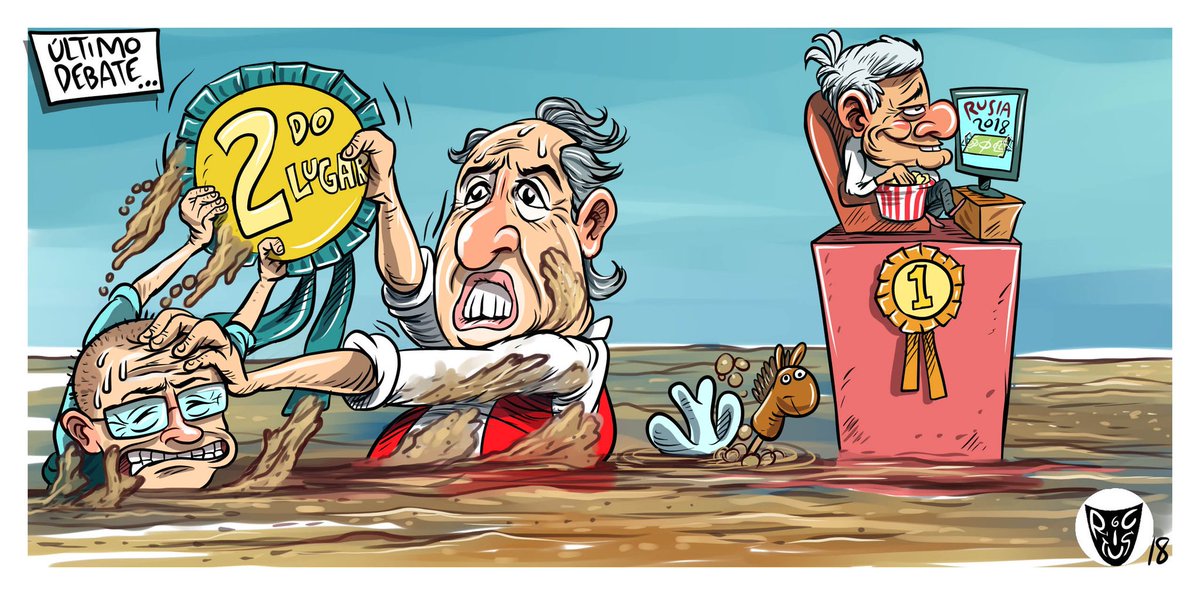 "Último debate" Cartón de hoy en@ElFinanciero_Mx