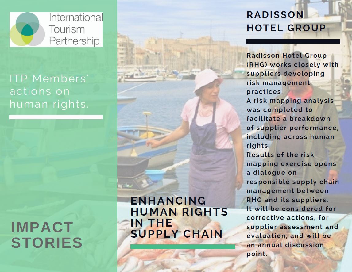 SustHosAlliance's tweet image. Our member @RadissonGroup works to protect #humanrights in the supply chain by working closely with suppliers, using a risk mapping analysis to open up dialogues and improve performance. #ShareLearnLead