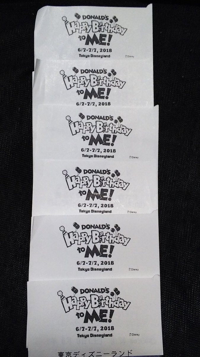 東京ディズニーリゾートpr 公式 No Twitter レシートにも 東京ディズニーランドと東京ディズニーシーの一部のショップやレストランで レシートのロゴが ドナルドの ハッピーバースデー トゥ ミー に どこの店舗で出てくるかはお楽しみに 6月13日