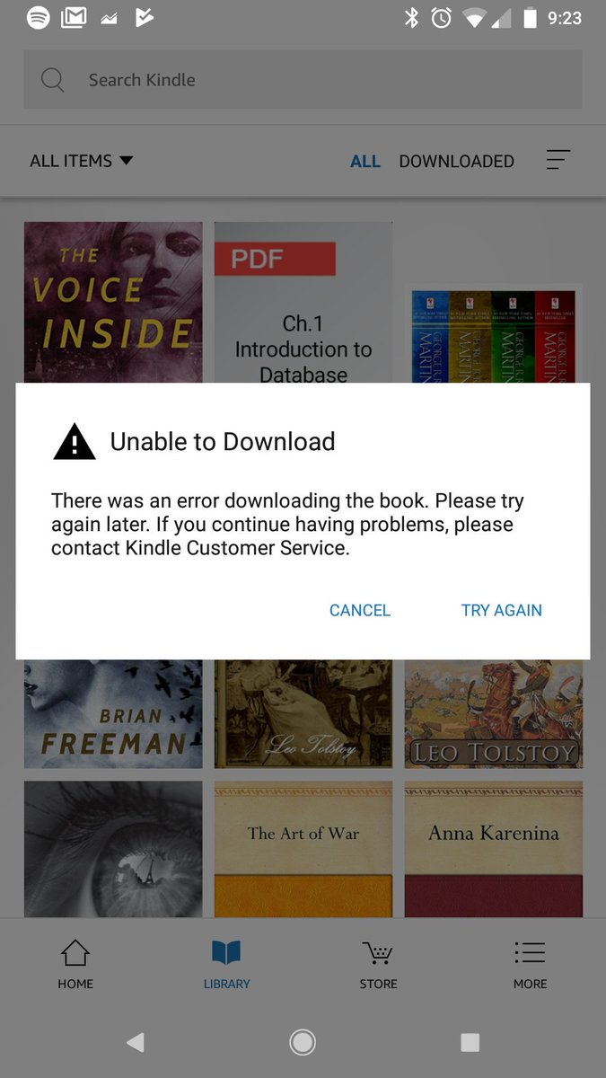 WordsWithJeremy's tweet photo. @AmazonHelp Android issues https://t.co/MsXZUvT09O