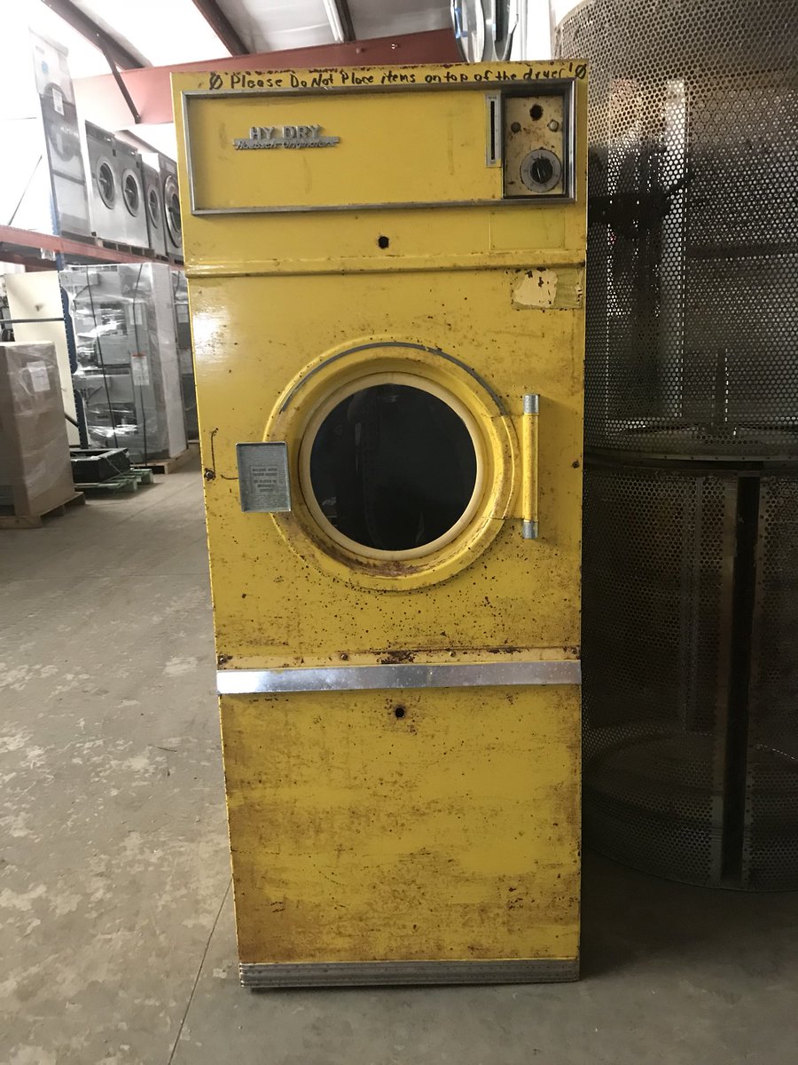 MWLaundries's tweet photo. This may be the oldest machine we’ve ever replaced. Any guesses on age? https://t.co/gudszGWUXL