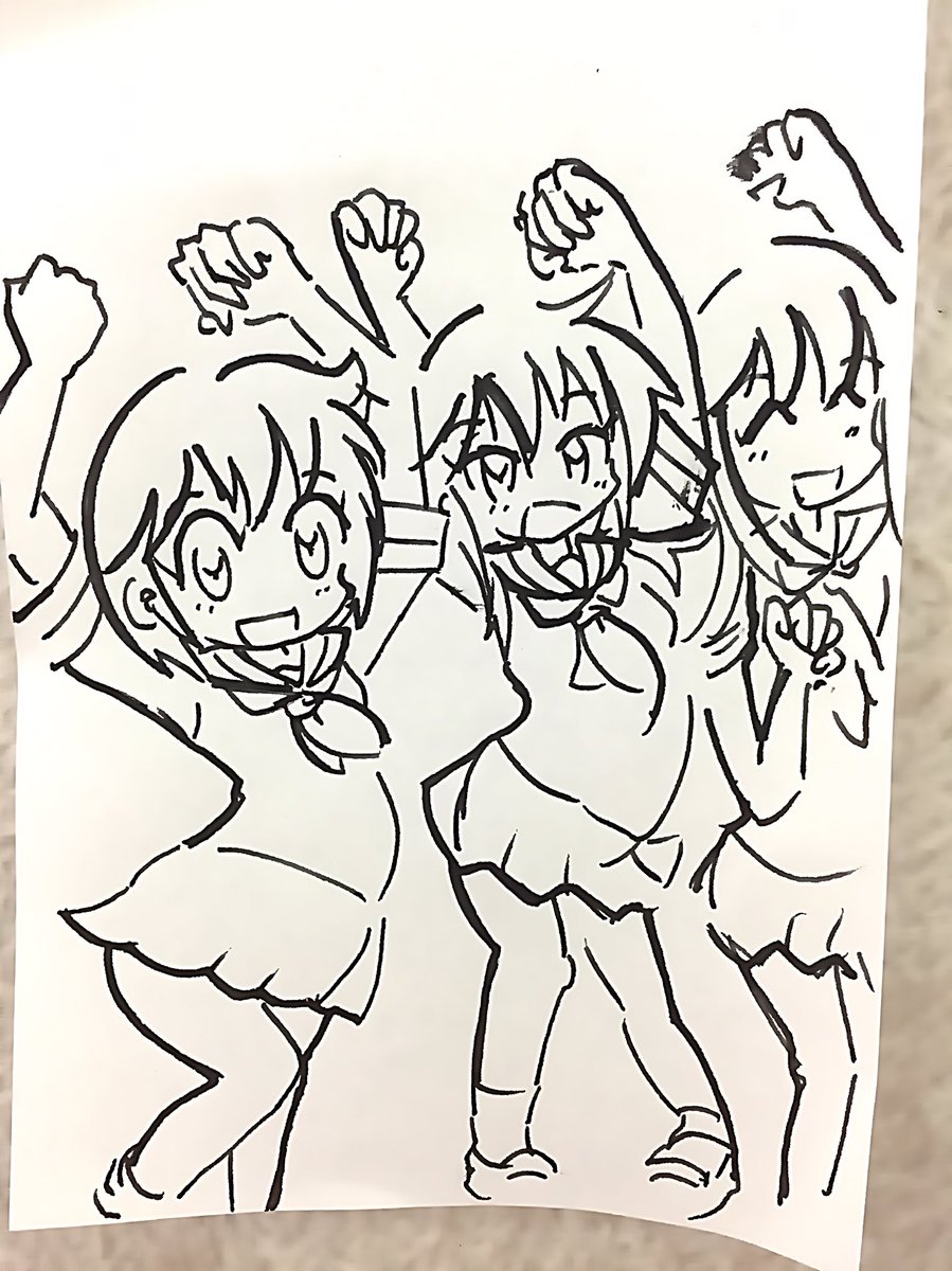踊ったりきららジャンプしたりっていいよねー
#ゆゆ式版深夜の真剣お絵描き60分一本勝負 