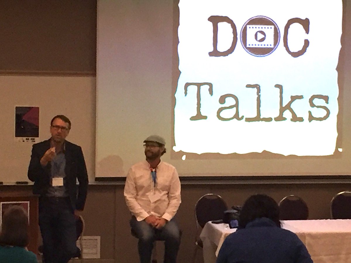 Discussing entrepreneurship, film and impact with ⁦<a href="/davidalston/">David Alston</a>⁩ and ⁦<a href="/GregHemmings/">greghemmings</a>⁩ at DOCTalks Festival &amp; Symposium. #doctalks2018