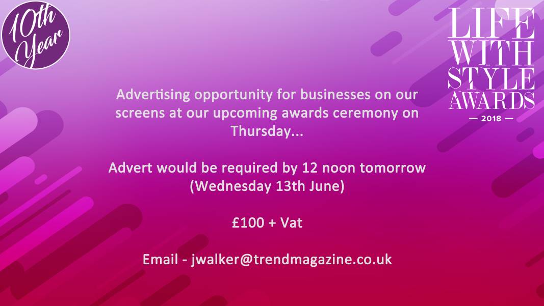TrendAberdeen's tweet photo. #trendadvertising #trendaberdeen #lifewithstyleawards https://t.co/6MsSXwIukn