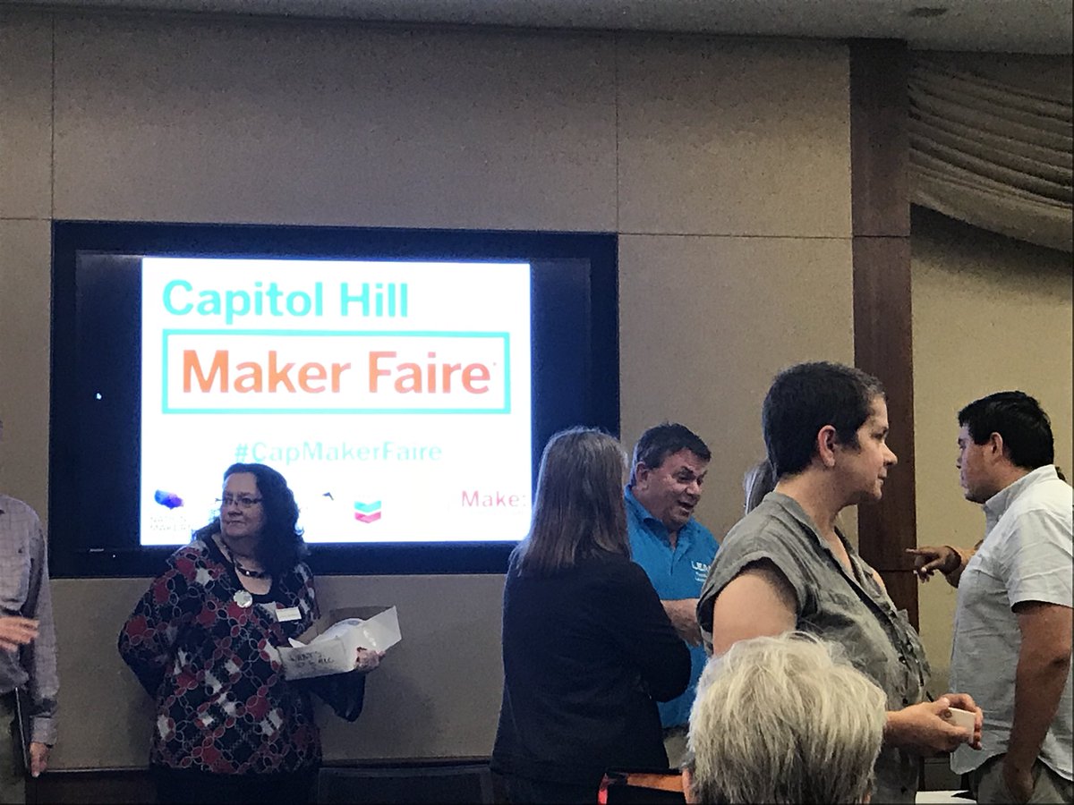 JohnGalisky's tweet photo. #genius! “Teachers, just don’t say very much.” #MakeAmericaCreateAgain #MACA #capmakerfaire https://t.co/bbdyE12Yyi