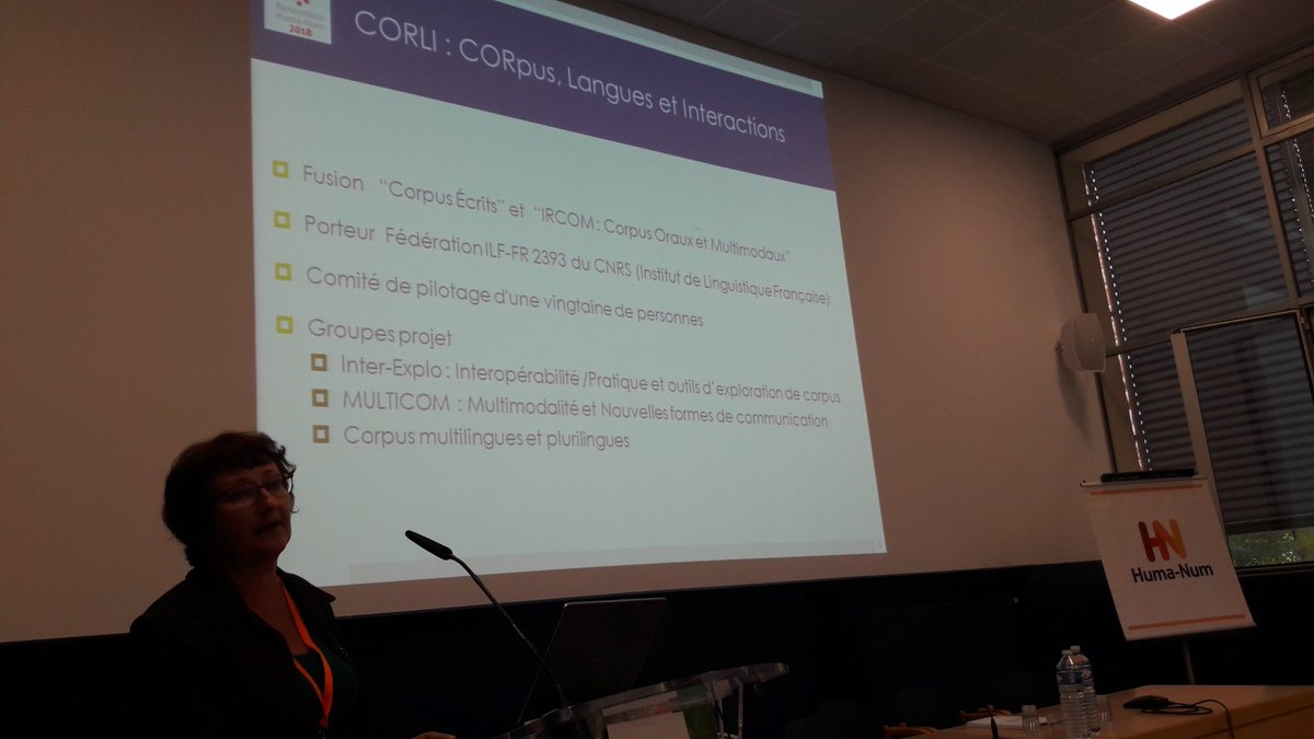 AJoffres's tweet photo. #RHN2018 2nd consortia session with #CORLI linguistic consortium @Huma_Num @CLARINERIC @CNRS #caroleetienne #ortolang https://t.co/jMfijF4nT2