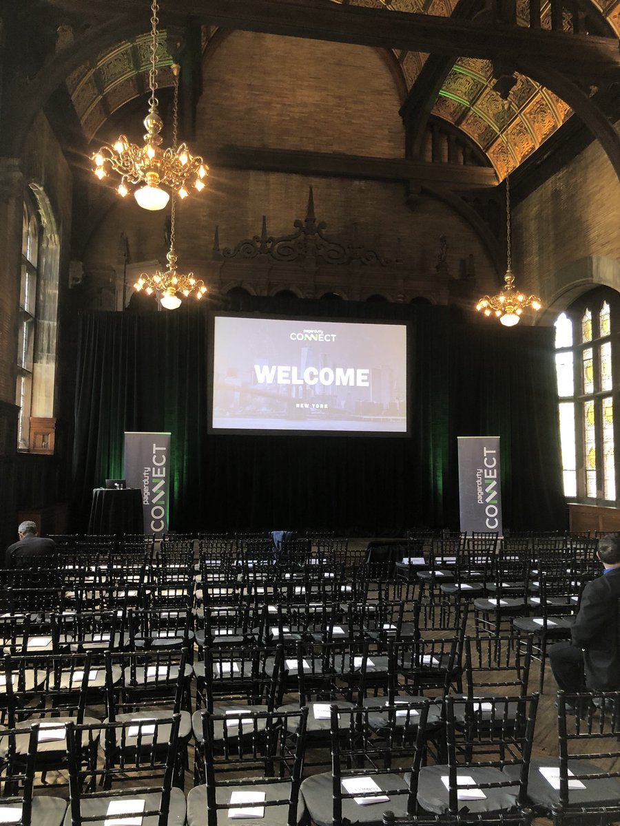 DevOpsOnCall's tweet photo. PagerDuty Connect NYC is happening today. Stop by The High Line Hotel and join us. #PDConnect #devops #DigitalTransformation https://t.co/qrvWDjwDST