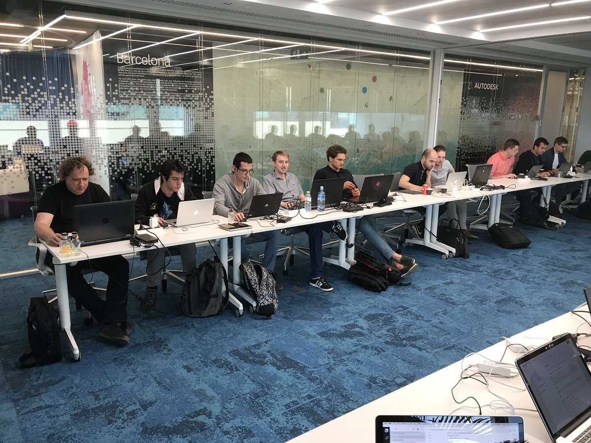 PeterSchlipf's tweet photo. Autodesk Forge Accelerator @AutodeskForge day 2 in #Barcelona office 26 participants https://t.co/6tbZLZuImk