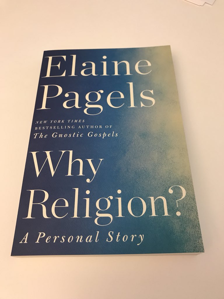 DeniseOswald's tweet photo. Galleys for the memoir that’s going to move you all to tears this fall just arrived. Elaine Pagels discusses for the first time the tragic loss of her husband and son and how that influenced her work as a religious scholar. #whyreligion? @eccobooks https://t.co/QKNK0DkPwi