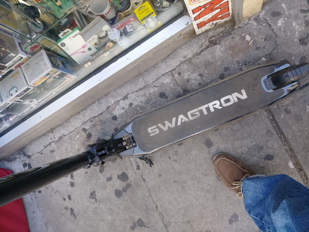 abacusbryant's tweet photo. Beautiful day today. Had to break out the Swagtron and play survivor scooter in NYC today. https://t.co/7jsyn7q9rP