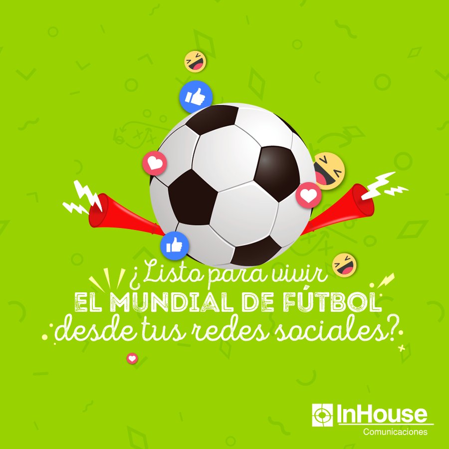 inhouse_com's tweet photo. ¡Pronto se inaugurará oficialmente el Mundial de Rusia 2018! ⚽🎉 Esta tendencia recorrerá todos los países y todas las redes sociales. ¿Preparado para toda la información y los memes que verás al respecto? 😎 https://t.co/0qgCcZdRjN