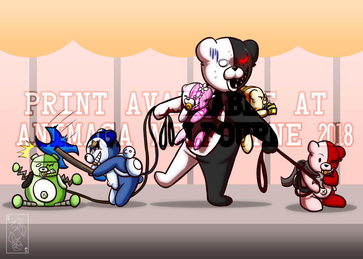 WolfOfHearts's tweet photo. one of many prints i'll be selling at @AnimagaExpo !!
#danganronpa #dr3v #ndrv3 #monokuma #monokubs #monotaro #monokid #monophanie #monosuke #monodam https://t.co/ETWfAd6ADr