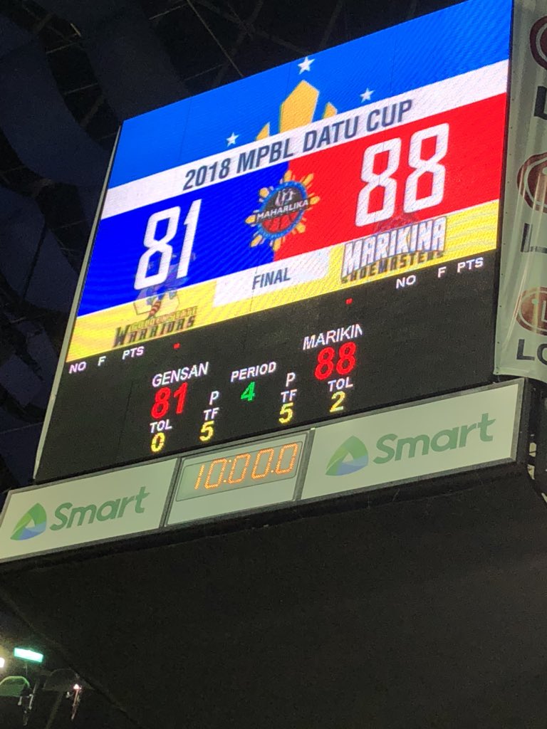 attyjoelle's tweet photo. Congrats, Marikina Shoemasters! #MPBL2018 @TGAForg https://t.co/oZgsIEvSe6