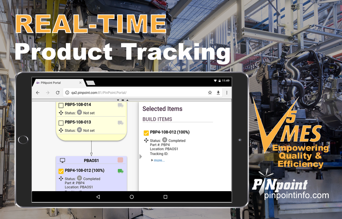 PINpointInfoSys's tweet photo. KNOW the Status of Any Product Serial Number on the Assembly Line w/ REAL-TIME Product Tracking from the #Cloud. V5 MES Makes Your Transition to #Industry40 Smooth w/ a Long-term Based #Manufacturing Execution Strategy You Can Live &amp; Grow With Indefinitely https://t.co/qkyuzjaSW4 https://t.co/HzMg1mTvEd