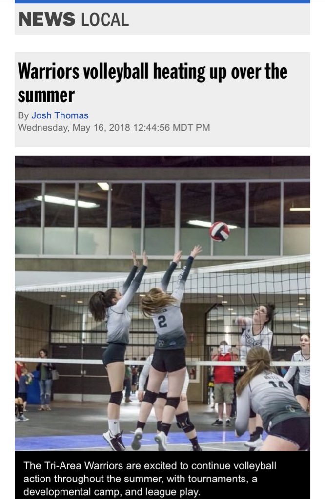 Check us out in the local news paper! 
#SpruceGroveExaminer #TAWVC #localnews #volleyball 
sprucegroveexaminer.com/2018/05/16/war…