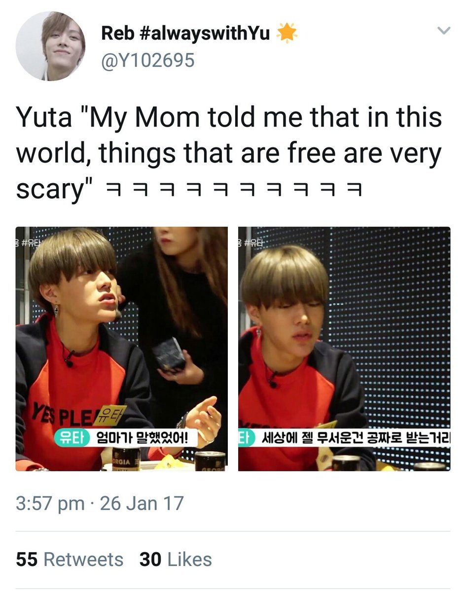 "in this world things that are free are very scary"-Yuta's mom- 