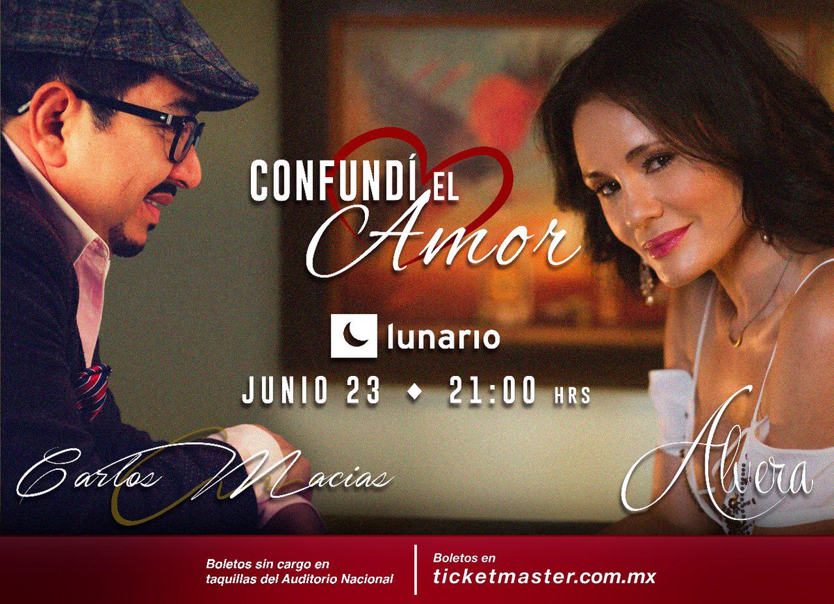 .<a href="/alveritadeleon/">Alvera</a> y el maestro <a href="/carlosmaciasmex/">Carlos Macias</a>, autor de la mayoría de sus temas, cantarán juntos en el <a href="/LunarioMx/">Lunario</a>.

No te pierdas esta oportunidad para ver a cantante y compositor en un mismo escenario. Vía: <a href="/DiarioImagen/">Diario Imagen</a> bit.ly/2t1mG7z