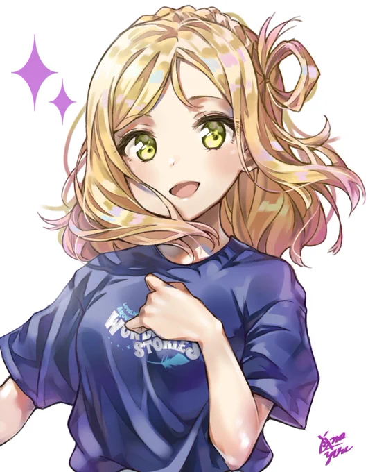 鞠莉ちゃん!お誕生日おめでとうございますっ元気で明るくシャイニーな歌声が好きです!そして、3rdLoveLive!お疲れ様でした! 