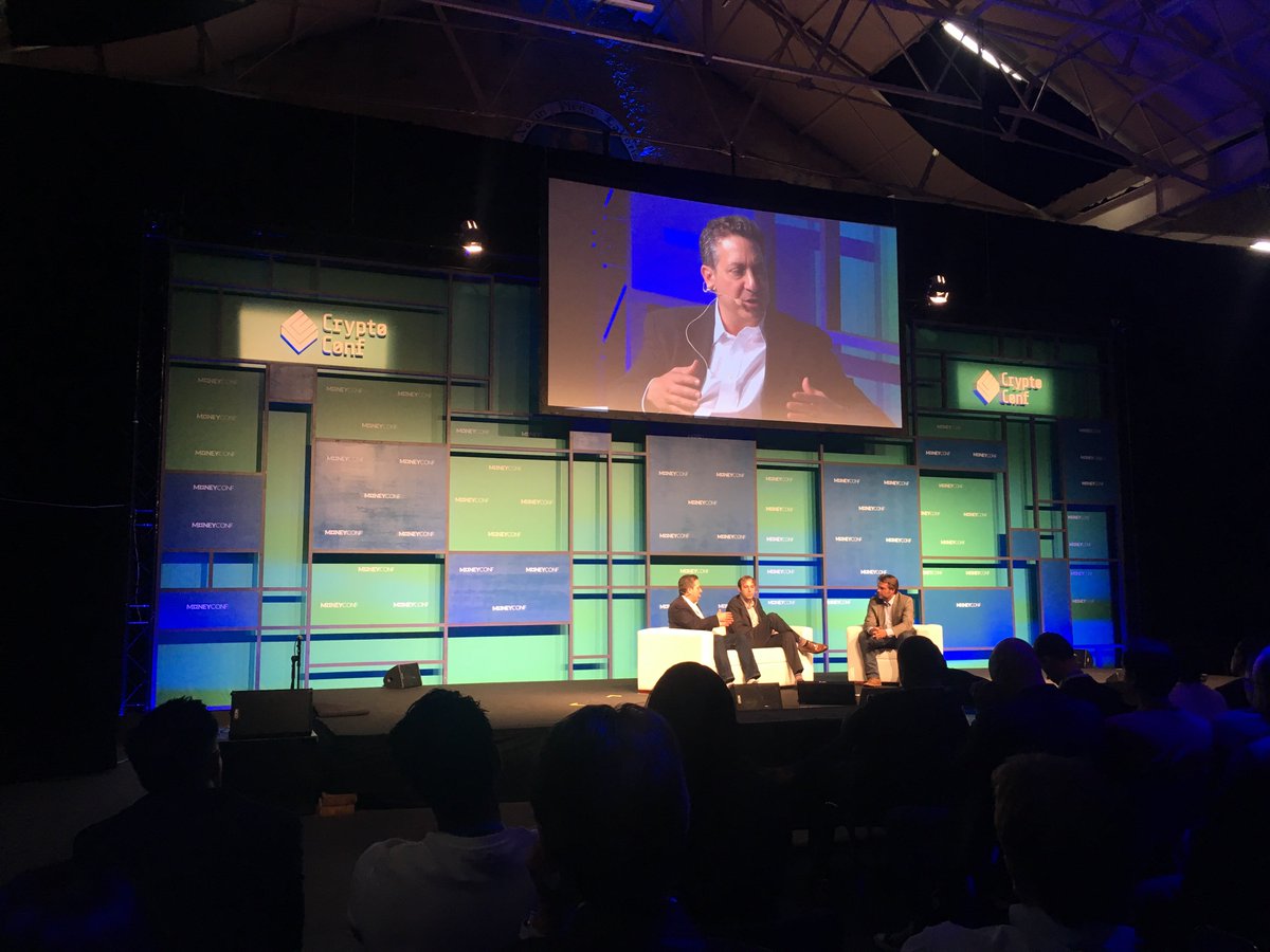 ConorPPurcell's tweet photo. Founder and CEO of @Investopedia at #MoneyConf @gplynch @wideorbits #Crytocurrency #bitcoin https://t.co/iOAzJY0cfJ