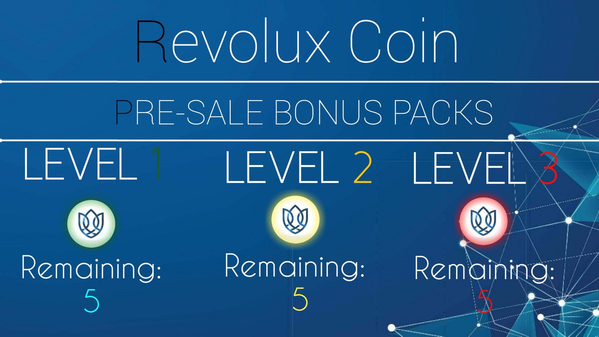 We are almost out of PRE-SALE BONUS PACKS!🚀🚀☘🔥
Grab yours while you can at revoluxwallet.com/presale
🔥☘❤🚀🔥☘❤🚀🔥☘❤🚀
