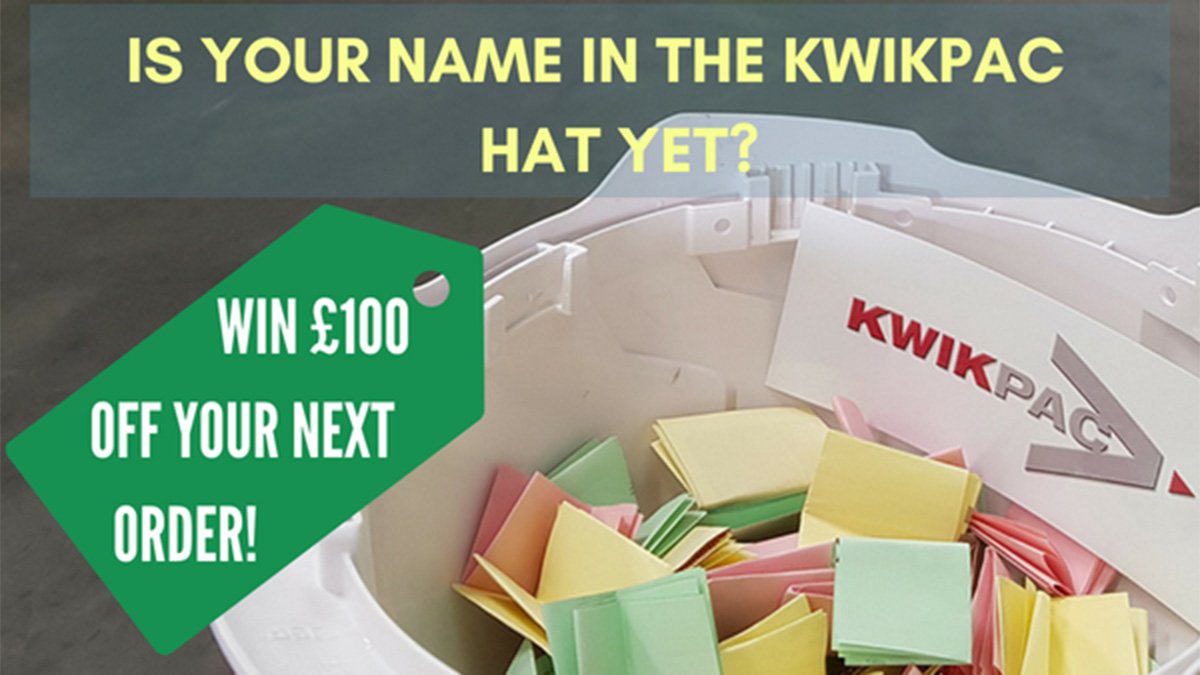 KwikpacLtd's tweet photo. Is Your Name in The Kwikpac Hat Yet?
WIN £100 off your next order
Check out our latest newsletter to enter... The competition ends this Friday: https://t.co/ZLxoKRREvk
#kwikpac #packaging #competition #trustpilot #5starcompany #5stars #trustedpackagingsupplier #strapping #tape https://t.co/YD0Kaxx3SC