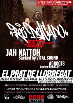 MAD91Familia's tweet photo. ¡ Próximamente en #ElPratDeLlobregat, @RoeDelgado presenta su nuevo disco #ORIGEN!
Estará en la #SalaCASINO junto a @NattohOficial &amp; #VitalSound #punotYaparte + #AdRoots &amp; #Lorast + #MightyVibz!

Entradas anticipadas disponibles solo en @rastatickets ! https://t.co/pfTO1mrTDZ