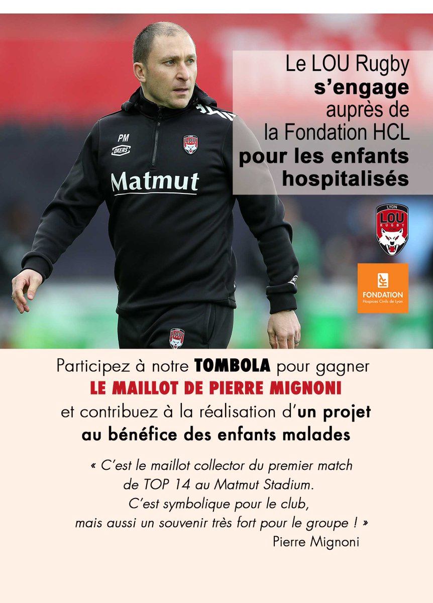 FondationHCL's tweet photo. Un grand #merci aux joueurs du @leLOURugby qui ont offert un objet personnel pour chaque tombola de la #FHCL : pour la saison 2016/2017 

@Romainloursac #AlexandreMenini @delonarmitage @davidattoub @ThibautRegard #JulienBonnaire #PierreMignoni @joshbekhuis #JulienPuricelli https://t.co/3p5MegtOfR