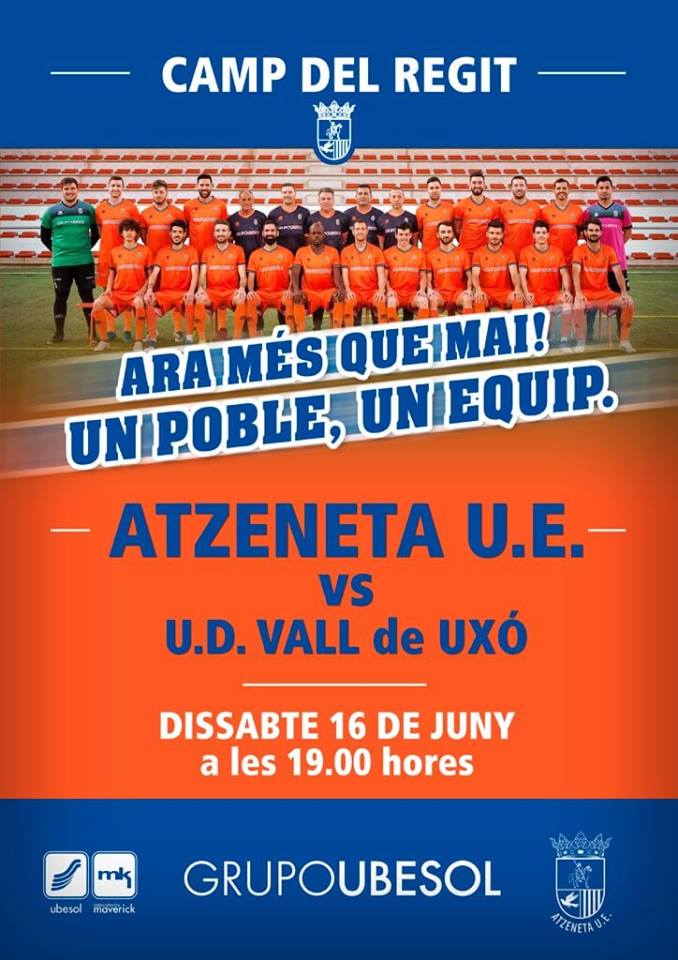 Ajuntament Atzeneta d'Albaida (@atzenetaalbaida) on Twitter photo ⚽️ ATZENETA UE: Aquest dissabte 16 a les 19:00h al camp del Règit es decidirà l'ascens a 3ª divisió!! A que esperes per tindre la teua entrada? ARA MÉS QUE MAI AMUNT <a href="/atzenetaue/">atzeneta u.e</a> !! 💪💪💪💪💪 #3ªdivision #ascenso #aporellos ⚽️ ATZENETA UE: Aquest dissabte 16 a les 19:00h al camp del Règit es decidirà l'ascens a 3ª divisió!! A que esperes per tindre la teua entrada? ARA MÉS QUE MAI AMUNT <a href="/atzenetaue/">atzeneta u.e</a> !! 💪💪💪💪💪 #3ªdivision #ascenso #aporellos