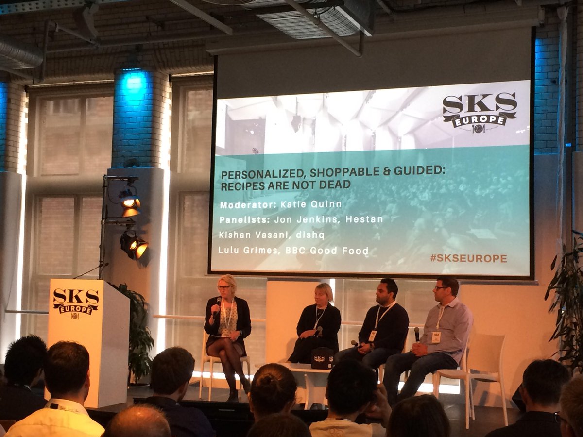 TheSpoonEvents's tweet photo. Sparks are flying in our panel on the future of the recipe (personalized, shoppable, and guided). All we know for sure? The recipe is not dead. #SKSEurope #foodtech #smartkitchen https://t.co/EDfaRt5huA
