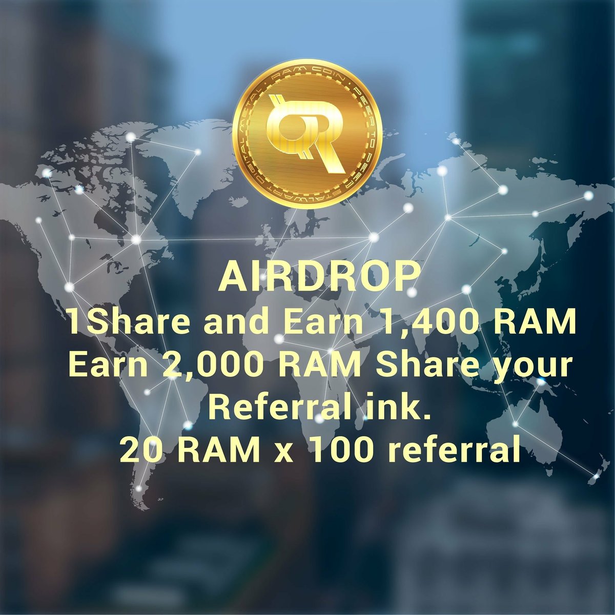 kax53tsu64's tweet image. #Airdrop

#RAMToken

goo.gl/GcDSXU

It is necessary for Airdrop.
1 - Confirm your mail address.
2 - Follow RAM Token on Twitter.
3 - Like &amp;amp; Follow RAM Token on Facebook
4 - Join the RAM Token Telegram group
5 - Follow RAM Token on Instagram
 #ETH wallet address