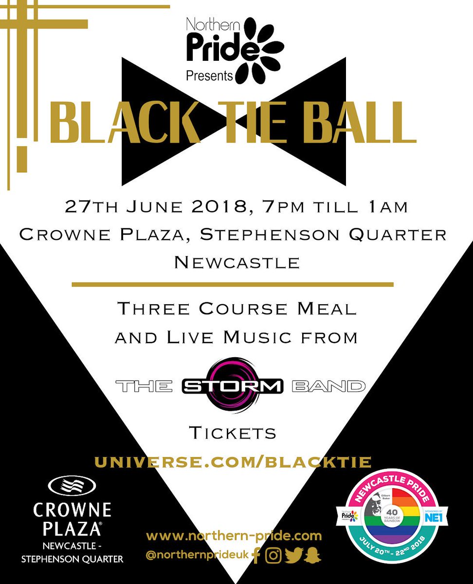 northernprideuk's tweet photo. 🎟🎟LIMITED TICKETS LEFT🎟🎟
join us at our annual FREE LGBTQ+ Youth Prom and the ticketed Black Tie Ball. Two of our biggest satellite events in the Newcastle Pride festival
- https://t.co/wxBNxv2VdF 
#nclpride #newcastlepride #pride #lgbt #proud #youthprom #party #celebration https://t.co/MGK5HJ9mOj
