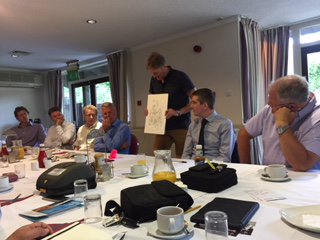 takeonetv's tweet photo. Excellent start to the day @cbchighwycombe with members bringing props to highlight an aspect of their business, tripods, defibrillators, chocolates, sketchpads and pantone cards to name a few! @bbfuk @RareDesignLtd @MarketingMecsTR @FMFirstAid https://t.co/Q28rjRLVya