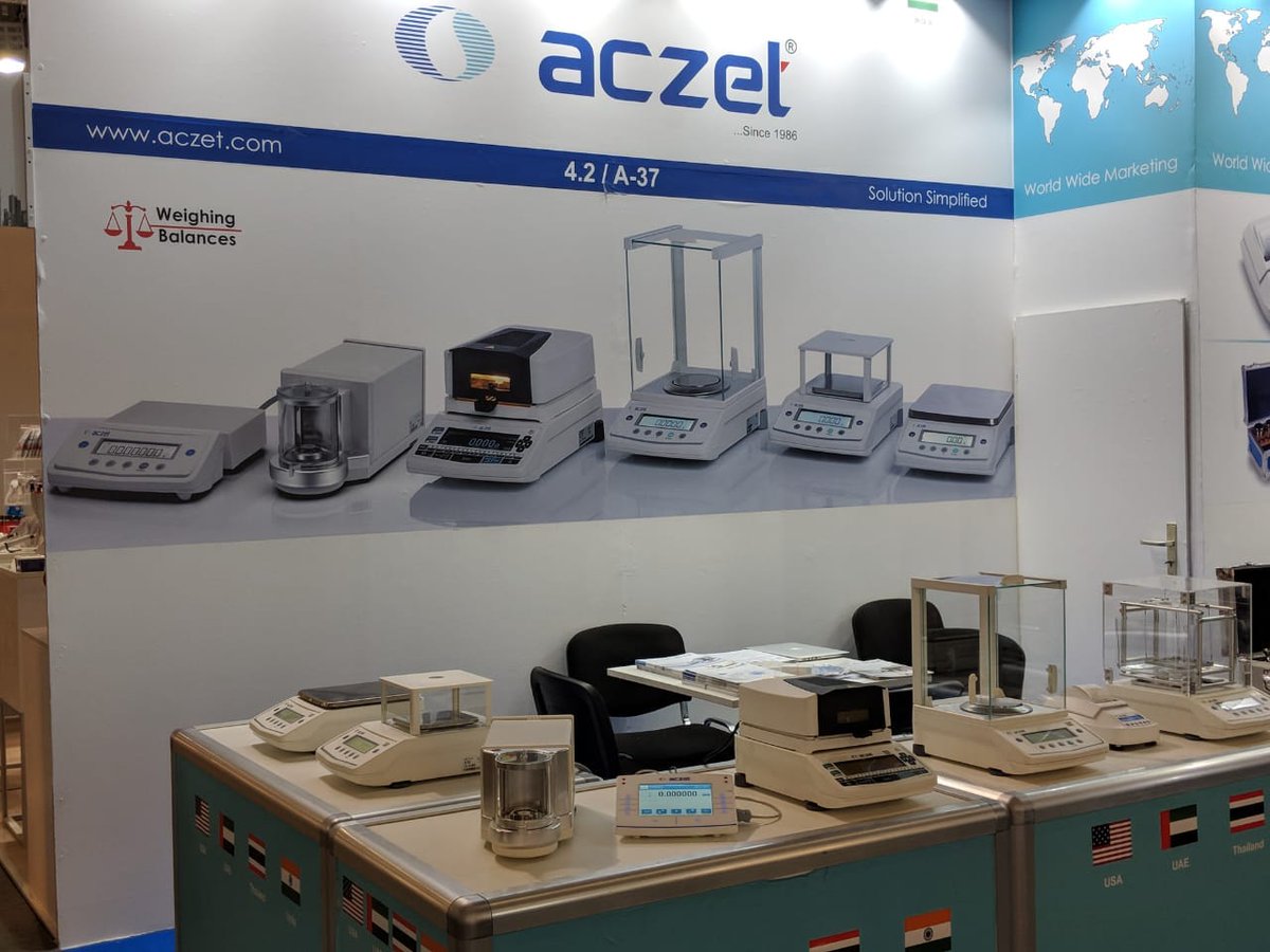 AczetLtd's tweet photo. Our Stall at @ACHEMAworldwide 
At Frankfurt, Germany 
Hall No.4.2, Booth No. A37 
From 11th To 15th June 2018
#Laboratorybalances #laboratoryscales #pharmaceutical #internationalshow #BioForChem #bioeconomy #biobased
#ACHEMA18 #aczet #achema https://t.co/pvipK62Tex