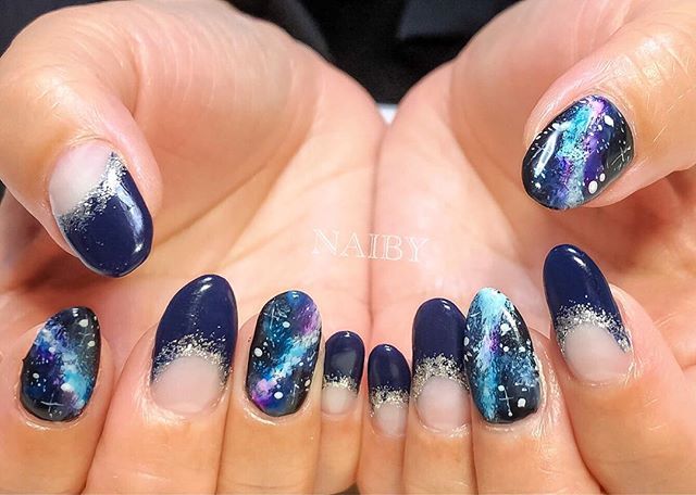 宇宙柄ネイル Hashtag On Twitter