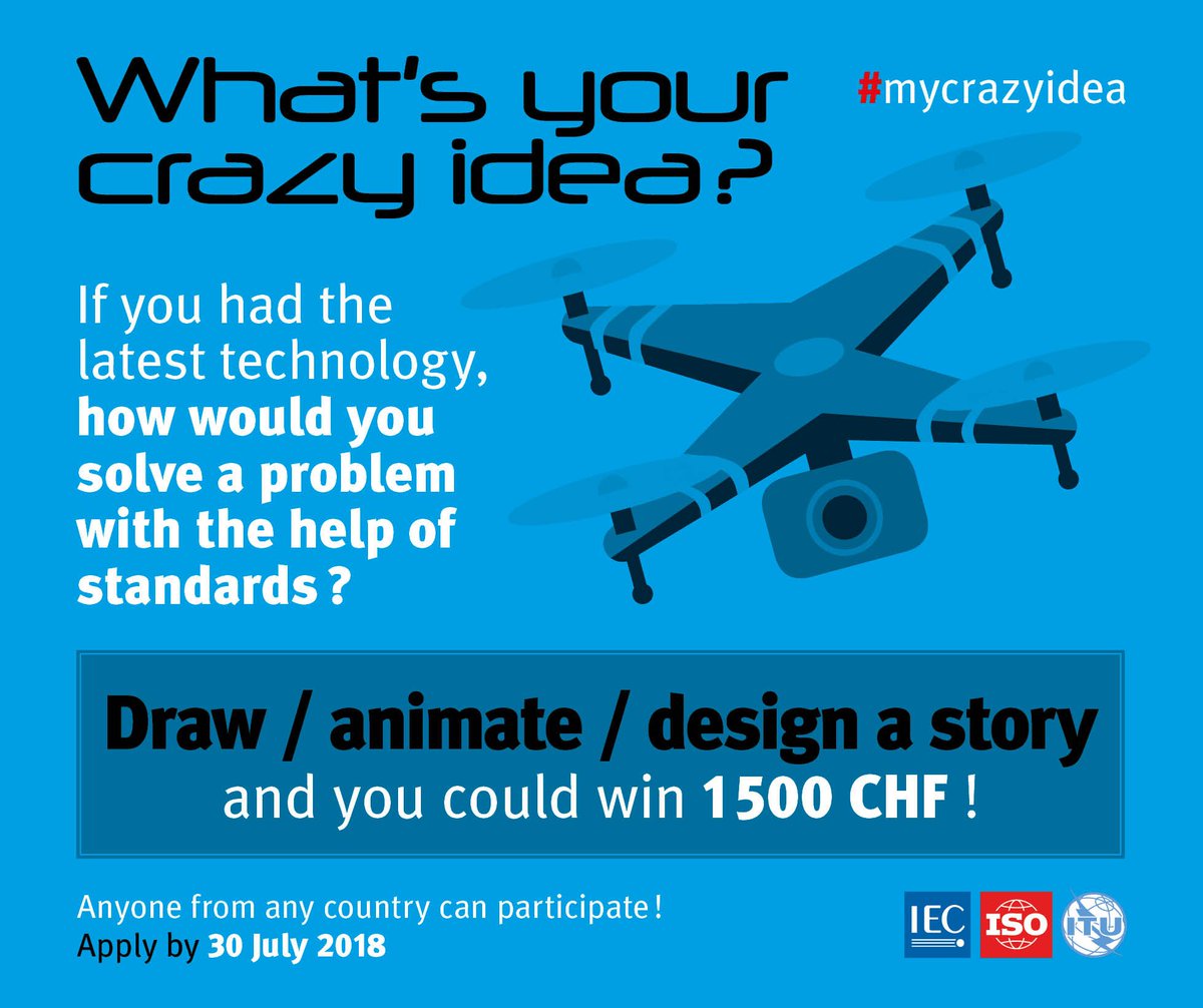 IECStandards's tweet photo. Calling all creatives! Take part in the design competition for #worldstandardsday2018! https://t.co/WbipfKYYNK #StandardsTuesday cc @isostandards @ITU @WSDcontest https://t.co/WVE5dOWTsn