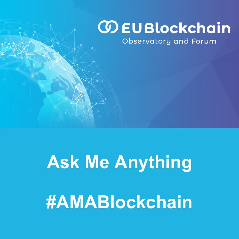 FSRComsMedia's tweet photo. RT @EUBlockchain: The EU Blockchain Observatory & Forum is hosting a Ask Me Anything live stream on June 18th at 6pm Central European Time. Post your questions on Twitter using the #AMABlockchain hashtag and watch the feed here: https://t.co/6FEW8T78Bu https://t.co/DhbbPkpNmX