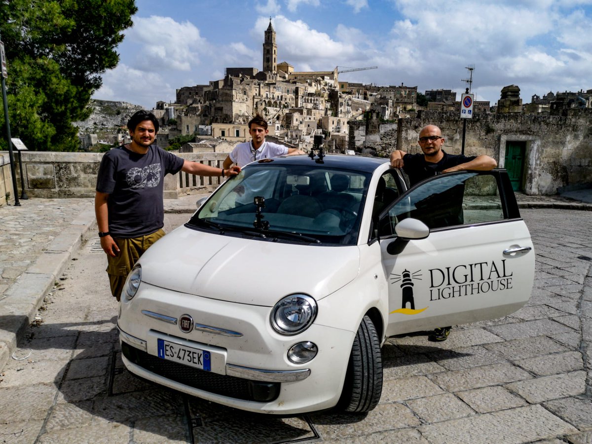 D_Lighthouse's tweet photo. Pit Stop in #Matera 🚘🎥 #shooting #gopro #goprofusion #5K #troupe #digitallighthouse https://t.co/e6UCexMnw6
