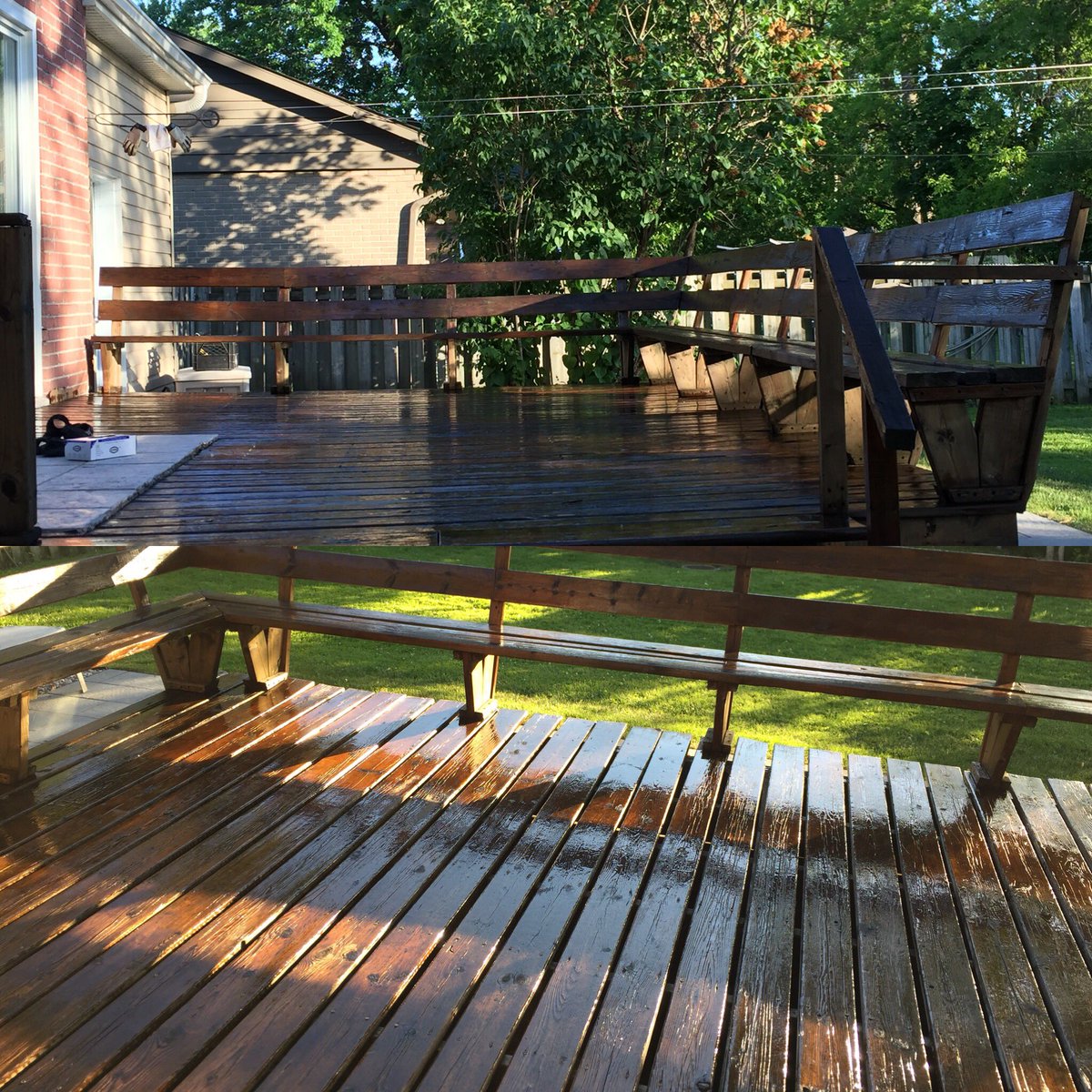 CTVChristine's tweet photo. Hey @TheBettyDick did you want deck pix instead? How’s this? We just painted it and are quite proud! Had to share #deckpix 😜 https://t.co/TTSIIkqu2x