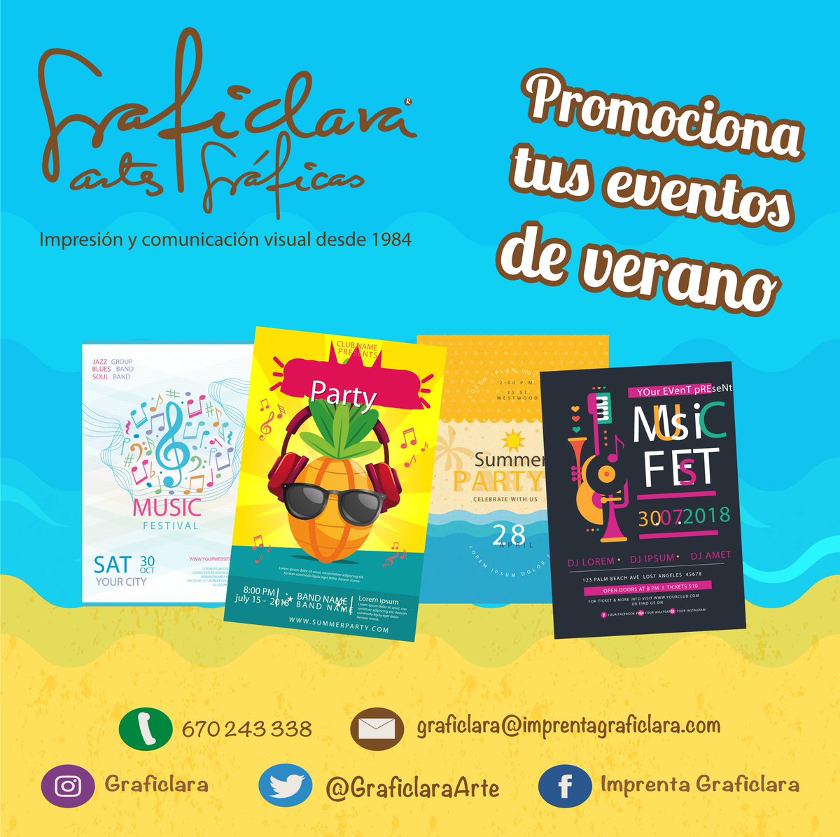 GraficlaraArte's tweet photo. Imprenta Graficlara @GraficlaraArte,  vanguardia en la impresión digital. Invitaciones de boda, todo tipo  de   troquelados, encuadernaciones rústicas, rotulación y muchísimo más. #Sevillahoy #aznalfarache #imprenta #impresión #12Junio #FelizMartes  #Sevilla #SevillaWeek https://t.co/GybfPPNdoY
