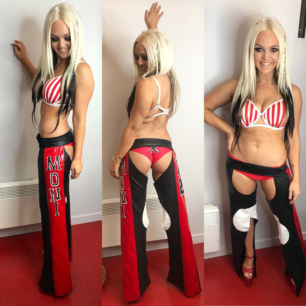 moniyo22's tweet photo. TOO DIRRTY TO CLEAN MY ACT UP! β€οΈπΈπΌπ€ loved dressing up as the iconic legend that is @xtina #xtina #ChristinaAguilera #Dirrty #chaps #2000s #00s #Y2K #polecomp #cosplay #dressup https://t.co/FGQsW0zLaH