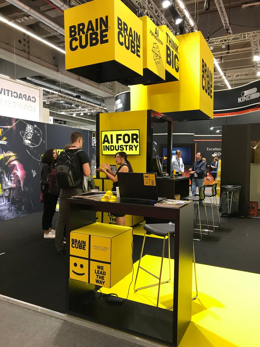 braincubeFR's tweet photo. Braincube présent à #ACHEMA18 🗓️ J2 à Francfort ! Venez voir de plus près l'intelligence artificielle au Hall 11.0 Stand E53 - #Usine40 🏭 | #IoTEdgeIndustriel #ConnectedFactory #PredictiveFactory #IntelligentFactory #AIforIndustry https://t.co/DZx4fOKZid