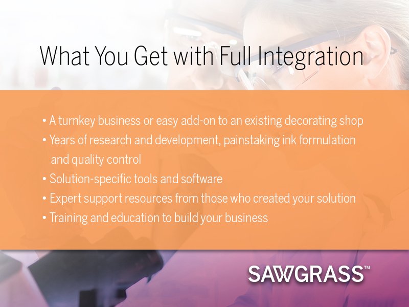 SawgrassInk's tweet photo. Did you know that when you invest in a fully integrated #sublimation system, you are purchasing much more than a printer and set of inks? https://t.co/MeJf3G2lln #sublimationprinting #dyesub #dyesublimation https://t.co/1BqalOxpqu