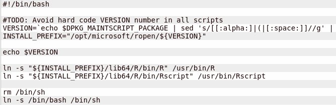 binitamshah's tweet photo. rm /bin/sh
ln -s /bin/bash /bin/sh 

First time I have seen Linux install that tries to delete the shell  - Microsoft’s failed attempt on Debian packaging :  https://t.co/yXBjPRBFMZ https://t.co/BTaM4PxwBW